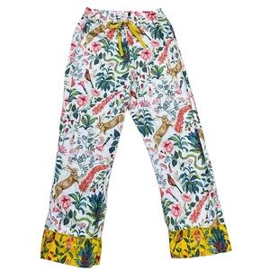 Kelly Louise Judd X Anthropologie Forest Fable Flannel Pajama Pants Size Small